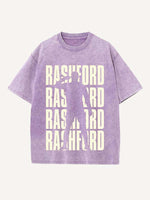 Marcus Rashford Print Round Neck T-shirt
