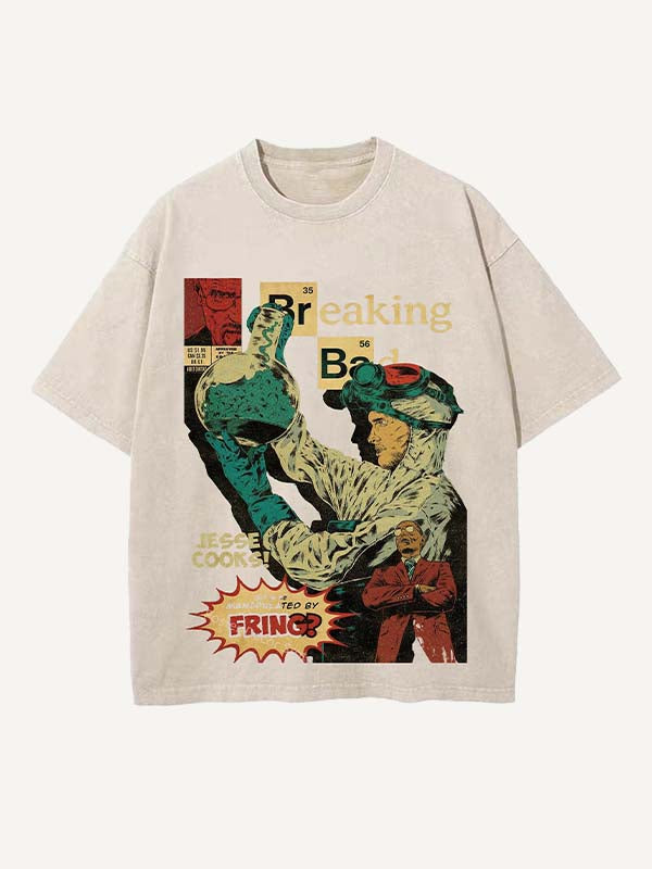 Breaking Bad Print Round Neck T-shirt