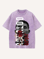 Cristiano Ronaldo Print Round Neck T-shirt