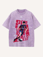 Pedri Print Round Neck T-shirt