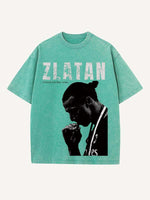 Zlatan Ibrahimović Print Round Neck T-shirt