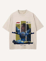 Fernando Alonso Print Round Neck T-shirt