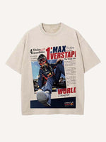 Max Verstappen Print Round Neck T-shirt