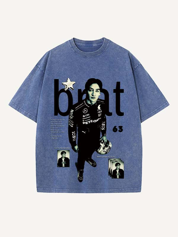 George Russell Print Round Neck T-shirt