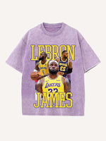 LeBron James Print Round Neck T-shirt