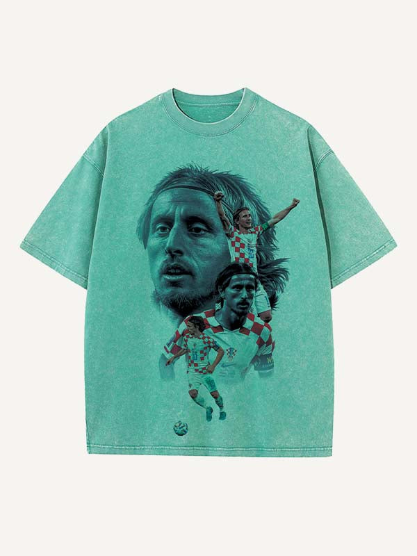 Luka Modrić Print Round Neck T-shirt