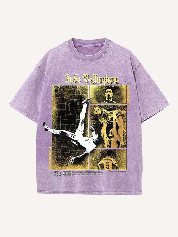 Jude Bellingham Print Round Neck T-shirt