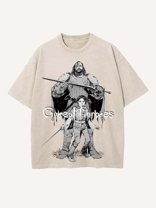 Game of Thrones Print Round Neck T-shirt