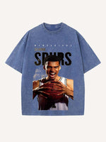 Victor Wembanyama Print Round Neck T-shirt