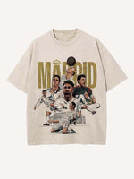 Real Madrid Print Round Neck T-shirt