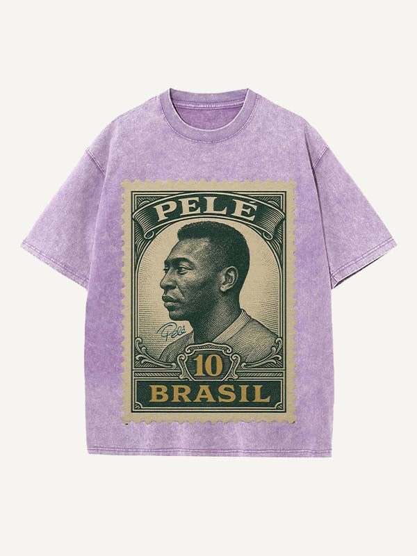 Pelé Print Round Neck T-shirt