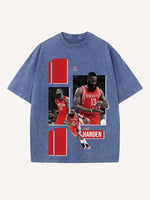 James Harden Print Round Neck T-shirt