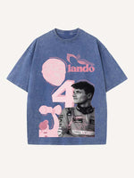 Lando Norris Print Round Neck T-shirt