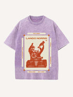 Lando Norris Print Round Neck T-shirt