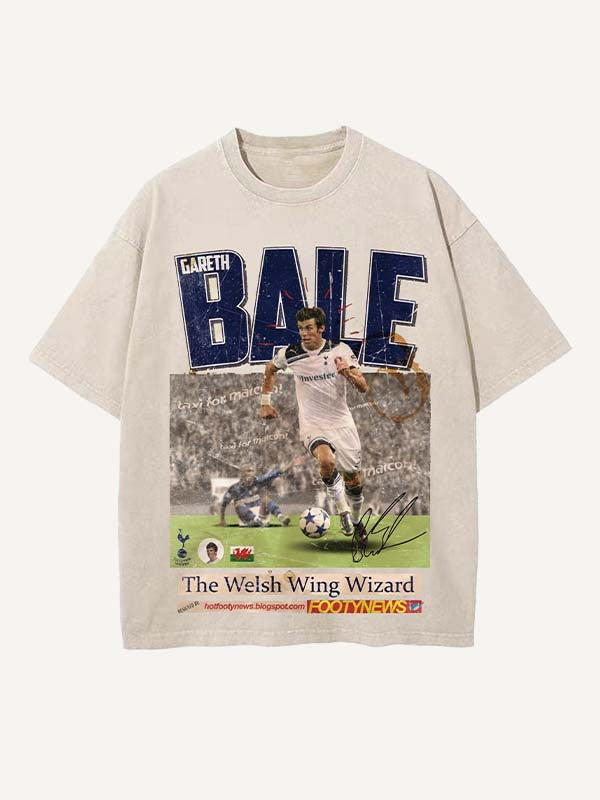 Gareth Bale Print Round Neck T-shirt