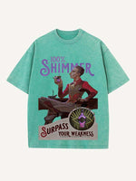 Arcane Print Round Neck T-shirt