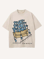 Friends Print Round Neck T-shirt