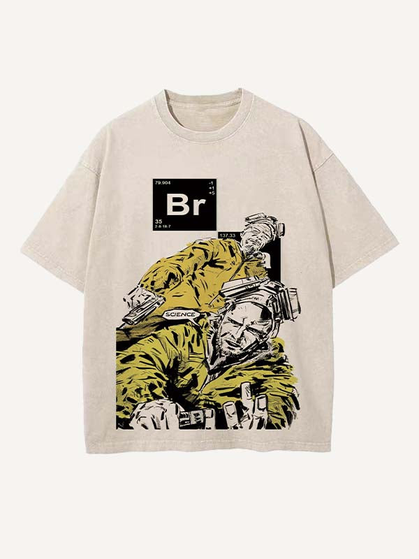 Breaking Bad Print Round Neck T-shirt