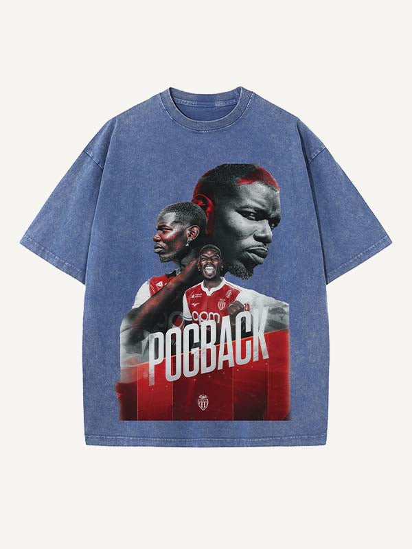 Paul Pogba Print Round Neck T-shirt