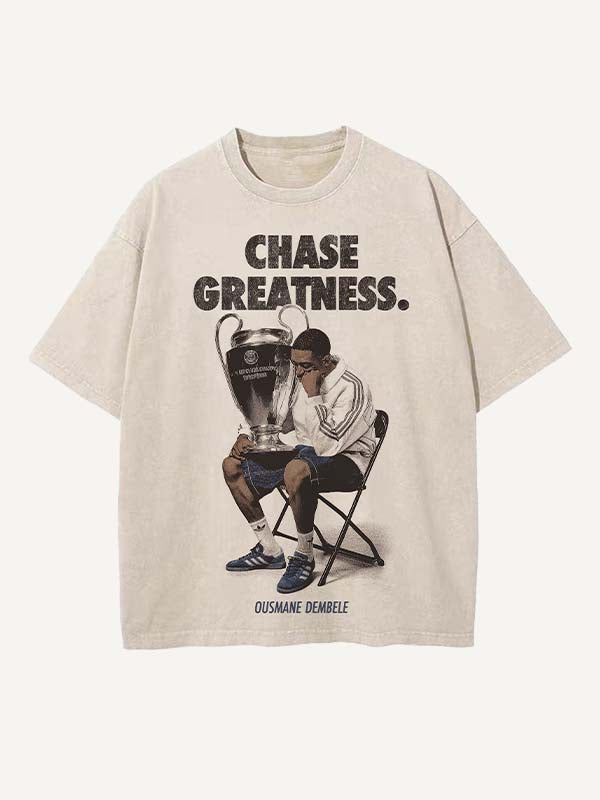 Ousmane Dembélé Print Round Neck T-shirt