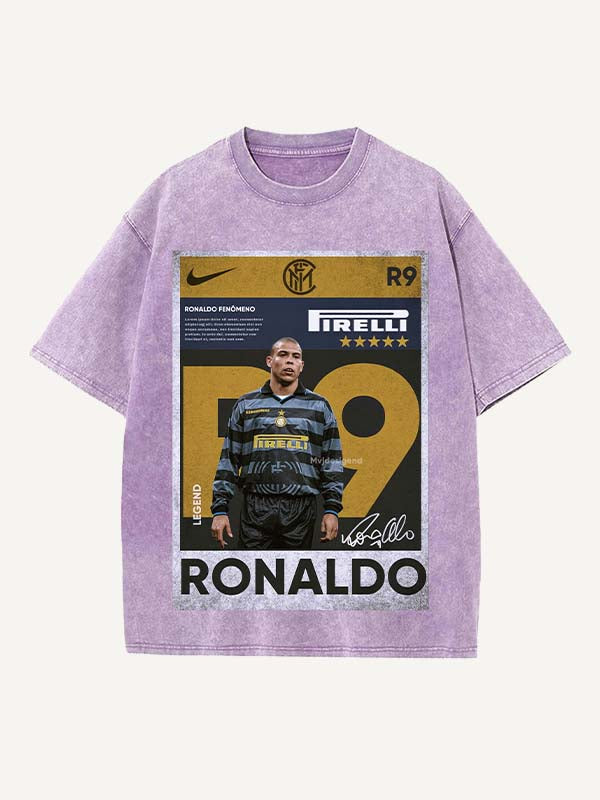Ronaldo Print Round Neck T-shirt