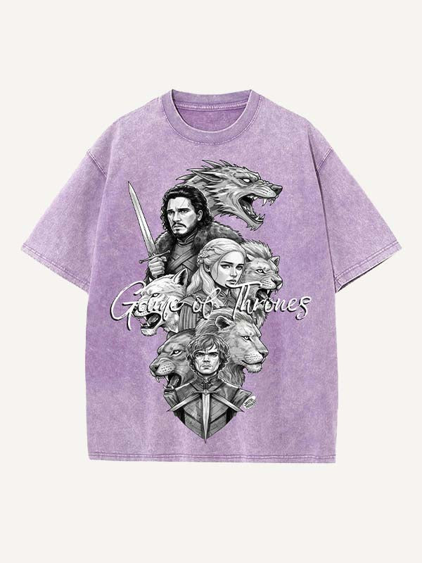 Game of Thrones Print Round Neck T-shirt