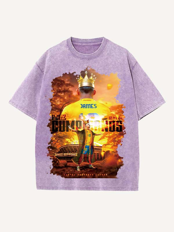 James Rodríguez Print Round Neck T-shirt