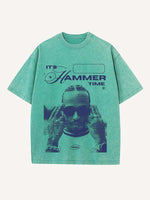 Lewis Hamilton Print Round Neck T-shirt