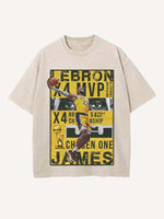 LeBron James Print Round Neck T-shirt