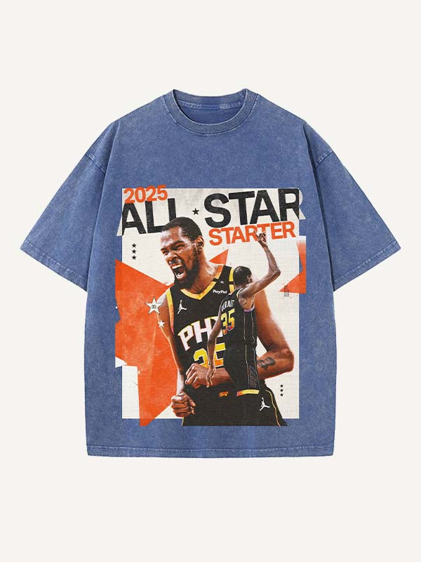 Kevin Durant Print Round Neck T-shirt