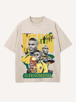Ronaldo Print Round Neck T-shirt