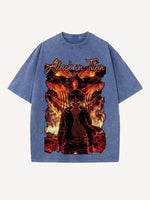 Attack on Titan Print Round Neck T-shirt