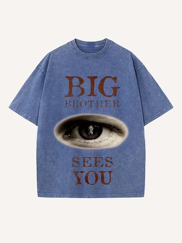Sherlock Print Round Neck T-shirt