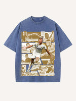 Kylian Mbappé Print Round Neck T-shirt
