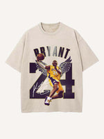 Kobe Bryant Print Round Neck T-shirt