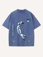Russell Westbrook Print Round Neck T-shirt