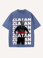 Zlatan Ibrahimović Print Round Neck T-shirt