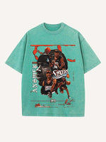 Allen Iverson Print Round Neck T-shirt