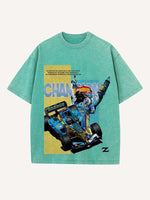 Fernando Alonso Print Round Neck T-shirt