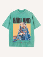 Erling Haaland Print Round Neck T-shirt