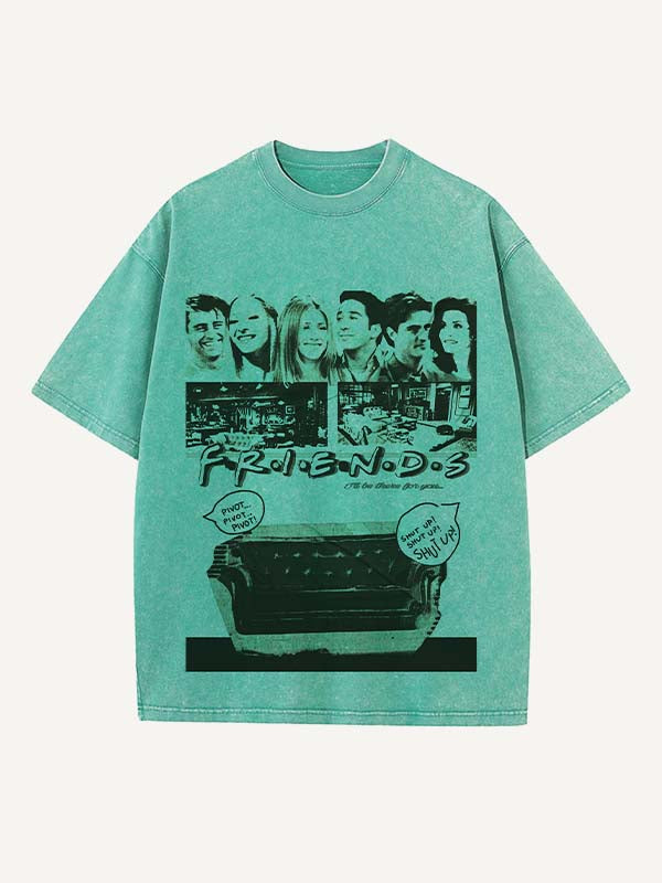Friends Print Round Neck T-shirt