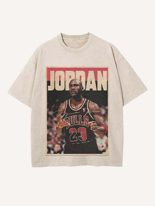 Michael Jordan Print Round Neck T-shirt