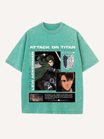 Attack on Titan Print Round Neck T-shirt