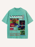 Lamine Yamal Print Round Neck T-shirt