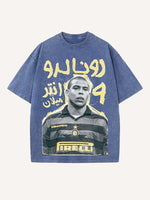 Ronaldo Print Round Neck T-shirt