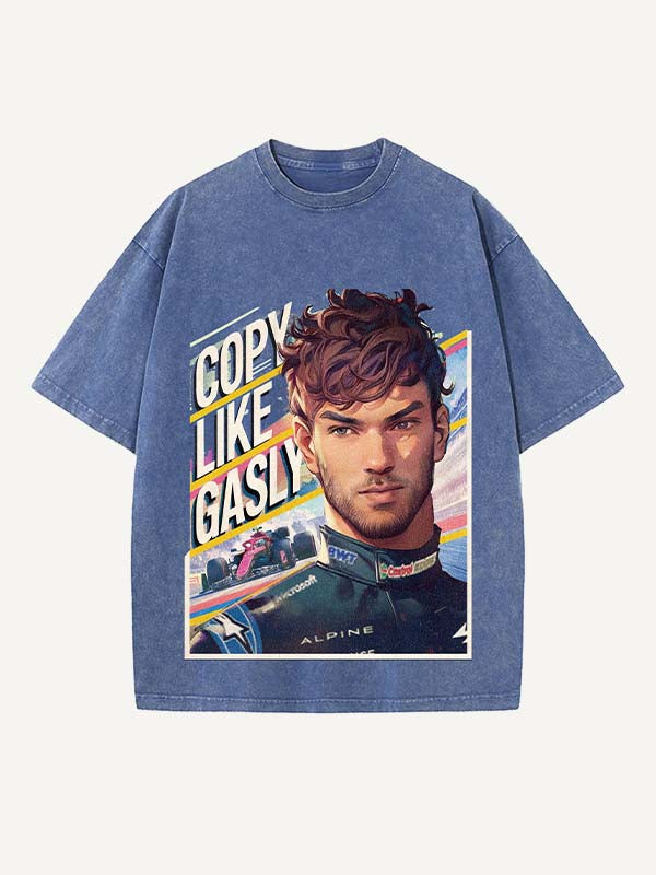 Pierre Gasly Print Round Neck T-shirt