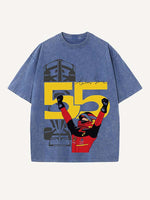 Carlos Sainz Print Round Neck T-shirt