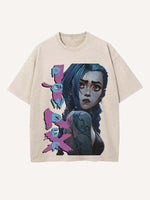 Arcane Print Round Neck T-shirt