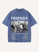Friends Print Round Neck T-shirt