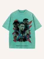 Neymar Print Round Neck T-shirt